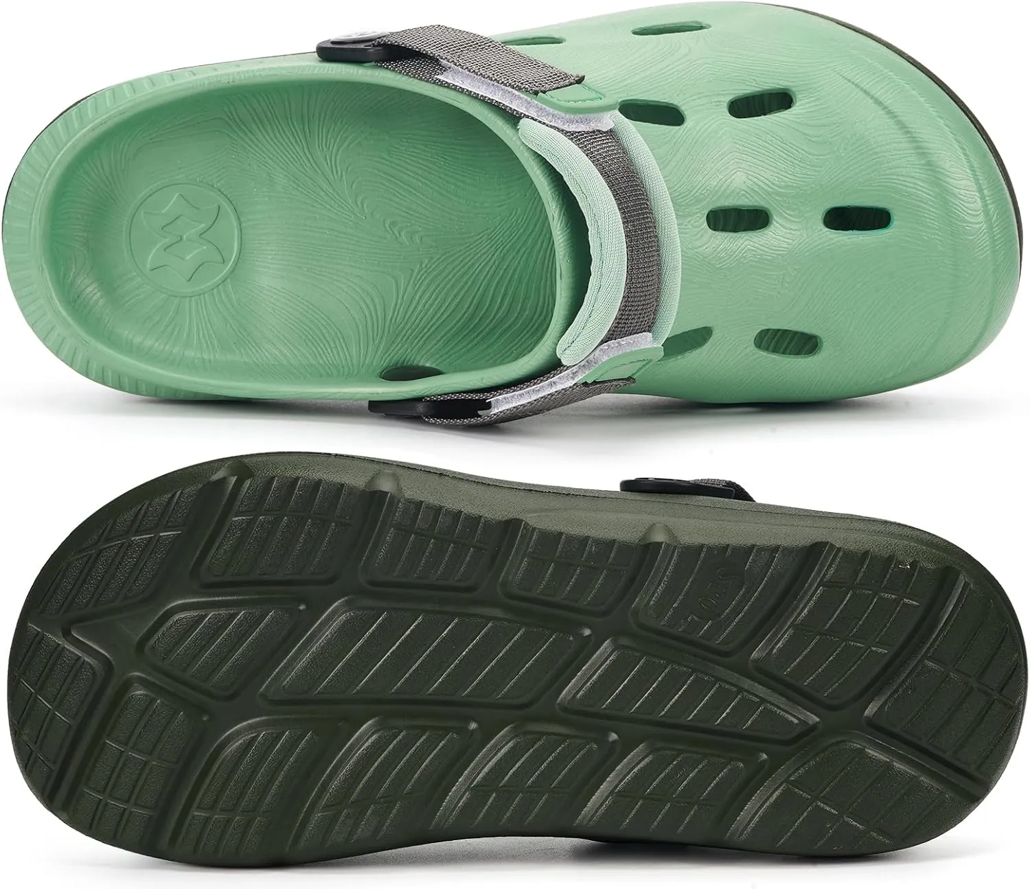 Mens Womens Orthotic Clogs Garden Shoes Arch Support Slip-on Mules Outdoor Beach Slippers Plantar Fasciitis with Adjustable Back Strap