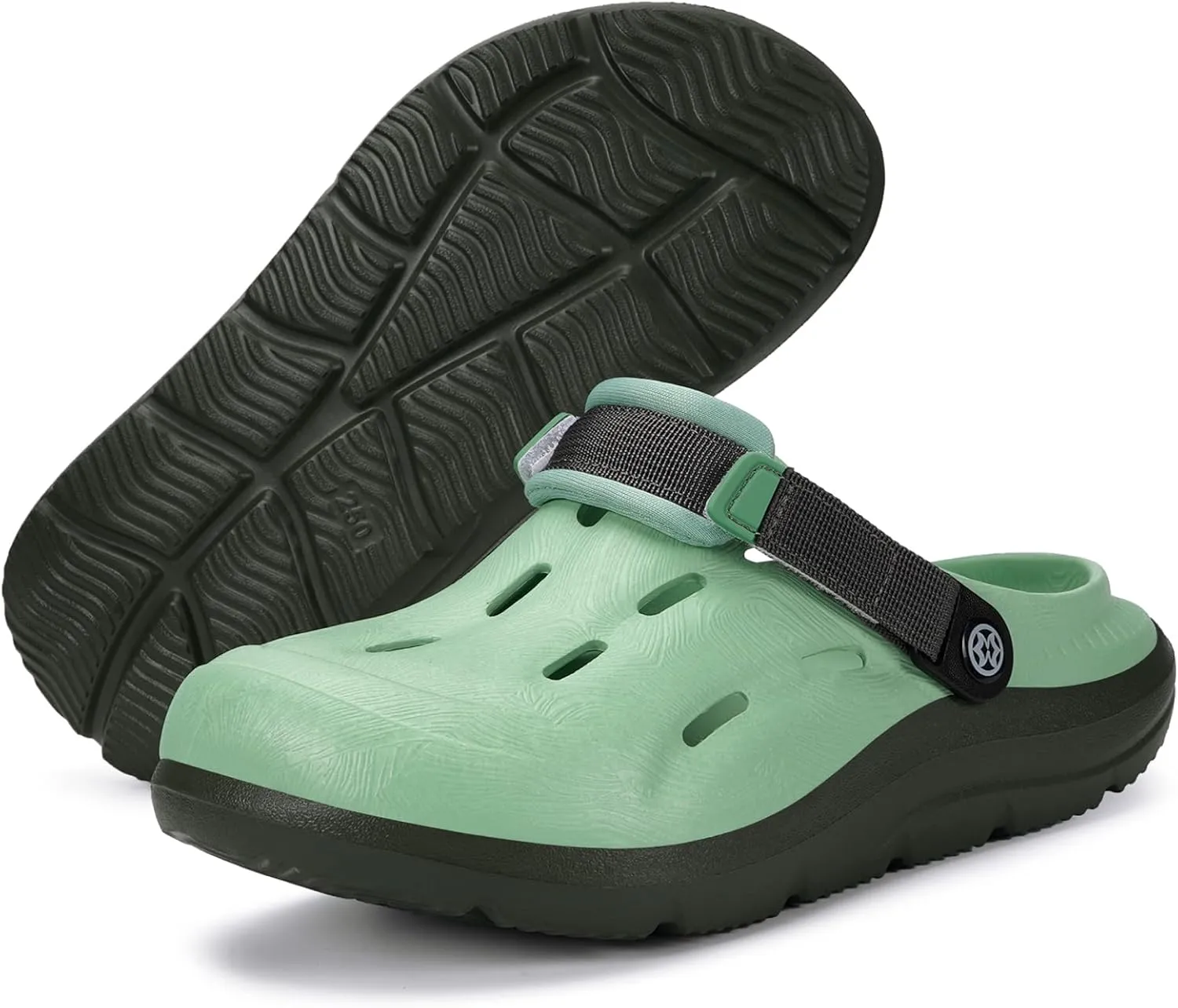 Mens Womens Orthotic Clogs Garden Shoes Arch Support Slip-on Mules Outdoor Beach Slippers Plantar Fasciitis with Adjustable Back Strap