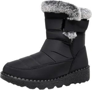 Men's Women's Snow Boots Winter Boots for Women Men Platform Fashion Sneakers Anti-Slip Waterproof Outdoor Shoes Warm Fur Lined Ankle Booties Comfortable Shoes for Women Cozy Insulated Short Boots
