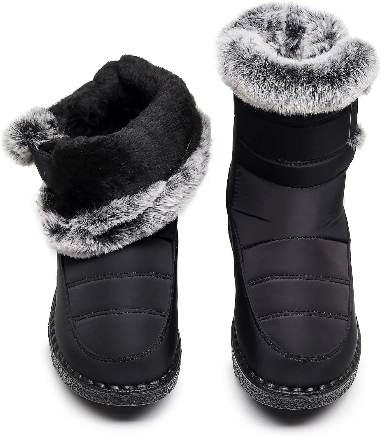 Men's Women's Snow Boots Winter Boots for Women Men Platform Fashion Sneakers Anti-Slip Waterproof Outdoor Shoes Warm Fur Lined Ankle Booties Comfortable Shoes for Women Cozy Insulated Short Boots