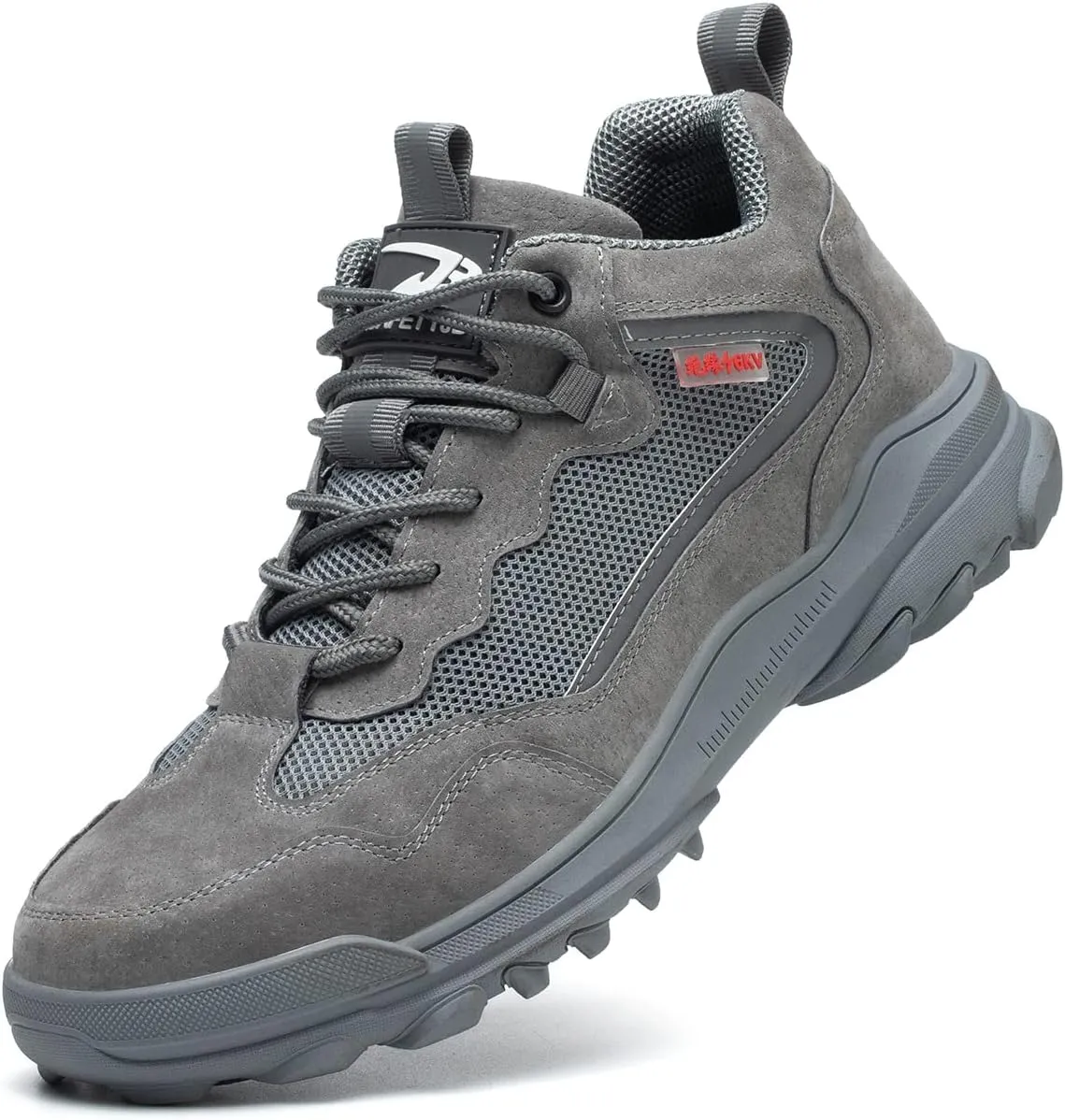 Micoklinlin Plastic Steel Toe Shoes for Men 6KV Insulated Safety Shoes Lightweight Puncture Proof Work Sneakers Hiking Shoes