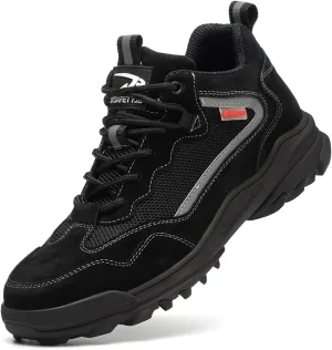 Micoklinlin Plastic Steel Toe Shoes for Women 6KV Insulated Safety Shoes Lightweight Puncture Proof Work Sneakers Hiking Shoes