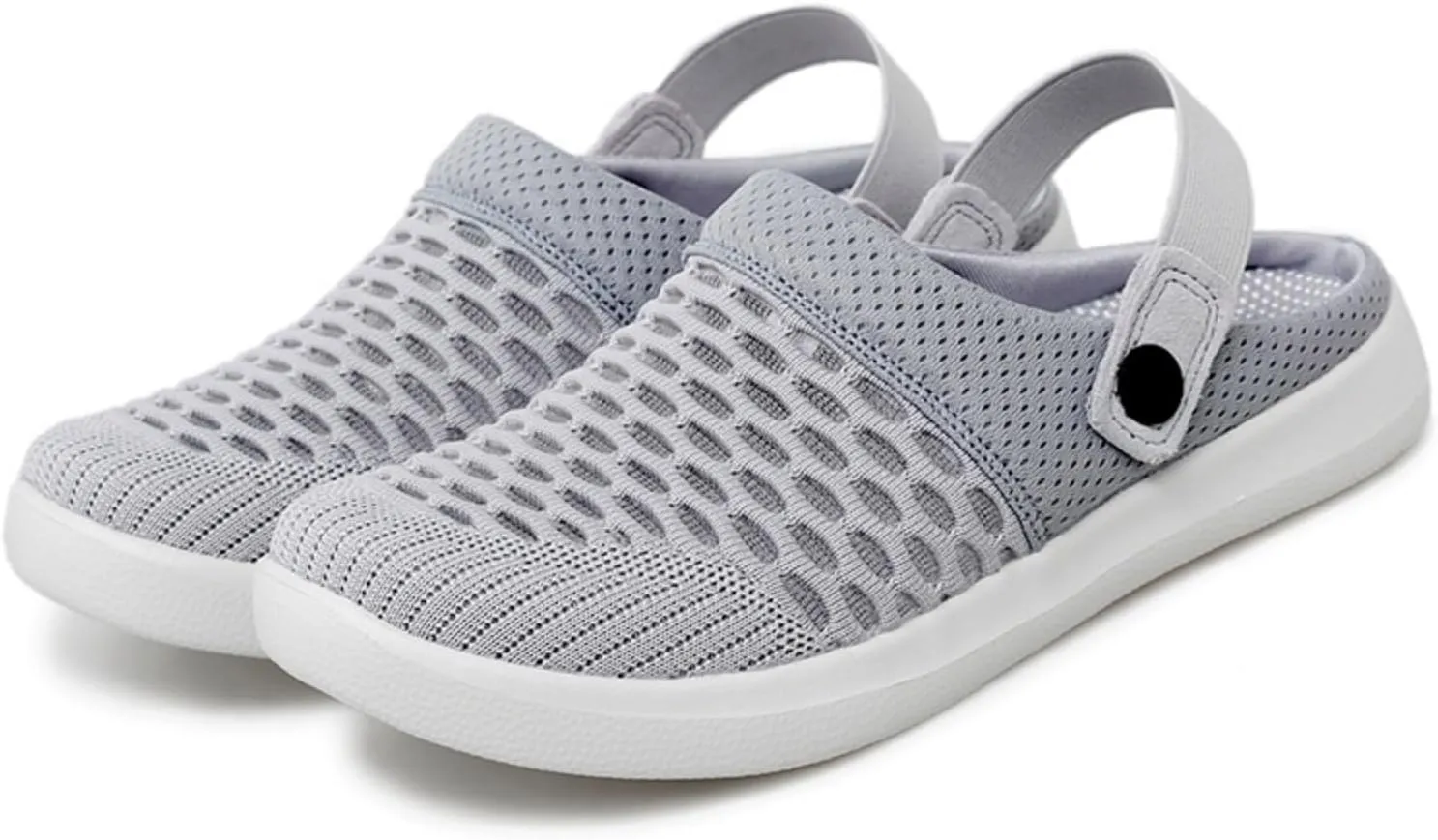 Mmoneyake Mules Clogs for Women Unisex Garden Clogs Shoes Breathable Summer Orthotic Walking Slippers Mesh Slippers Non-Slip Outdoor Beach Sandals Quick Drying Sandals Open Back Slip On Shoes