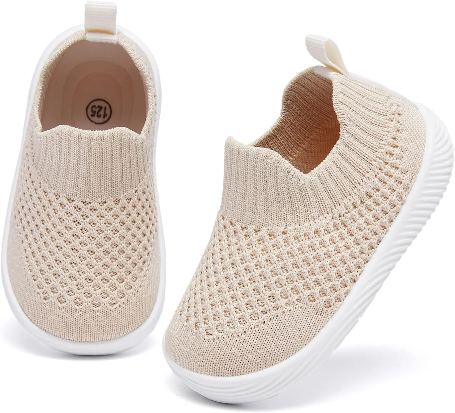MORENDL Baby Shoes Toddler Walking Sock Shoes Non-Slip Breathable Boys & Girls Sneakers Infant Tennis Shoes