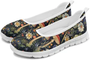 Natural Plant Womens Walking Shoes Slip On Shoes Sneakers Casual Athletic Running Lightweight Breathable