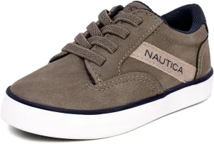 Nautica Boys Girls Casual Fashion Shoes – Comfortable Soccer Classic Walking Tennis Sneakers for Kids – Breathable, Lightweight & Flexible (Lace Up/Bungee) (Low-Top/High Top)