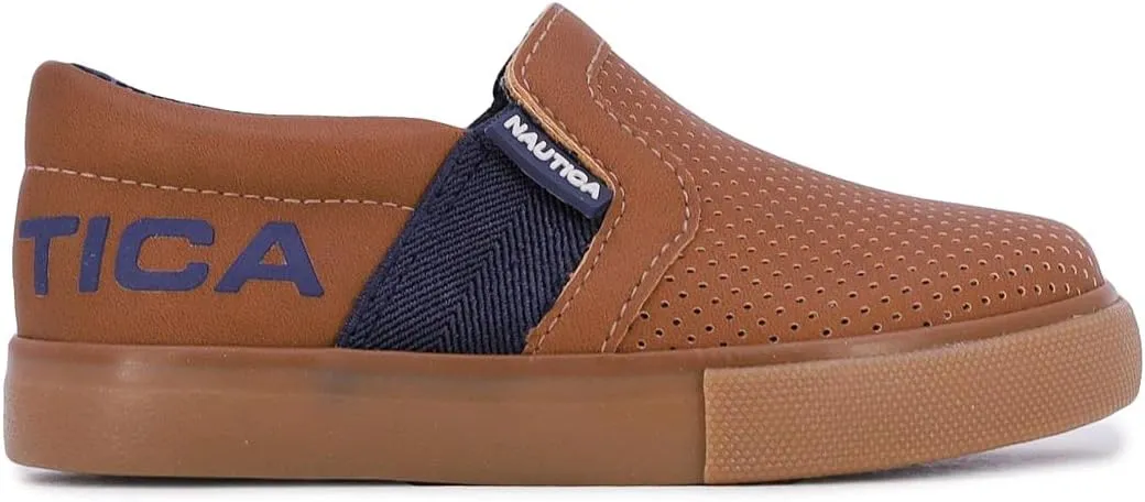 Nautica Kid's Slip-On Casual Shoe Athletic Sneaker - Youth-Toddler Akeley | Boy - Girl | (Big Kid/Little Kid/Toddler)