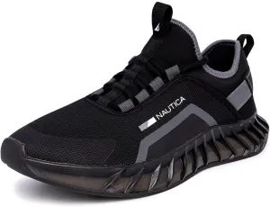 Nautica Men's Casual Fashion Sneakers – Lightweight Lace-Up Athletic Walking Shoes for Gym & Tennis, Comfortable