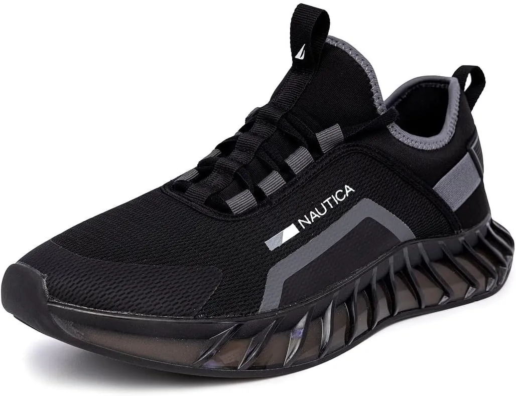 Nautica Men's Casual Fashion Sneakers – Lightweight Lace-Up Athletic Walking Shoes for Gym & Tennis, Comfortable
