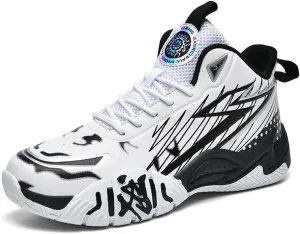 NCNDB Unisex Fashion Basketball Shoes High Top Anti Slip Sneakers Breathable Running Sports Shoes