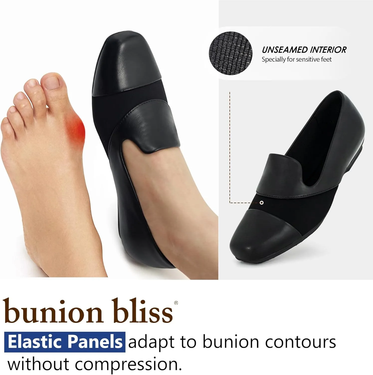 Ortho rest Women Orthopedic Dress Shoes Bunions Loafers Slip On Orthotic Shoes