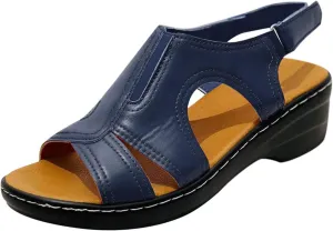 Orthopedic Hiking Sandals Women Adjustable Straps Arch Support Thick Cushion Outdoor Walking Shoes Plantar Fasciitis Relief Summer Sport