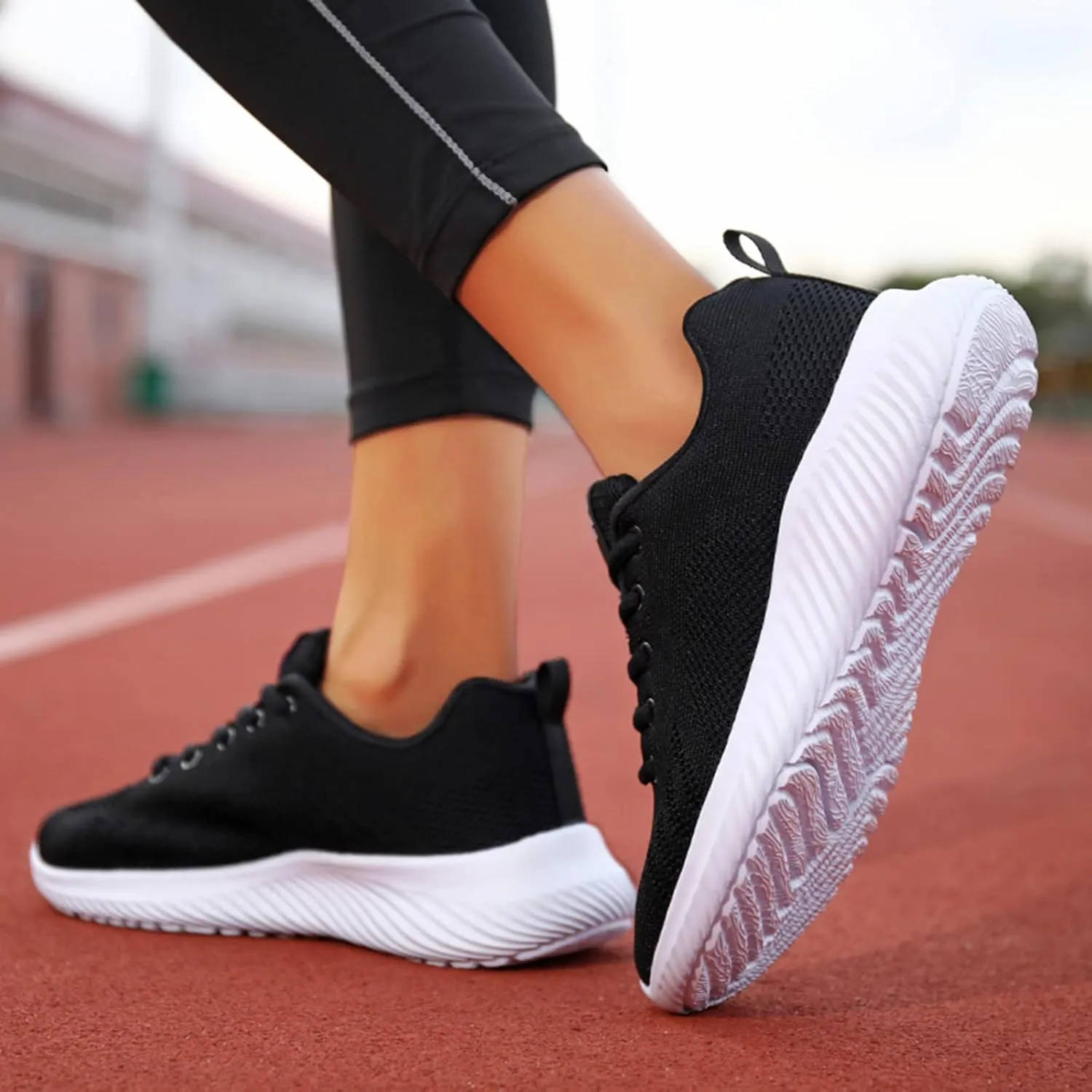 Orthopedic Shoes for Women, Women's Lightweight Slip-On Slip-On Knitted Sneakers, Comfortable Fashion Flat Walking Shoes for Women Breathable Sock Mesh Loafers Orthowalkway Womens Shoes