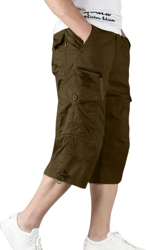 Overall Shorts for Men Date Countryside Boyfriend Travel Bottom Dark Cargo Shorts for Men Exposed Occasion Business
