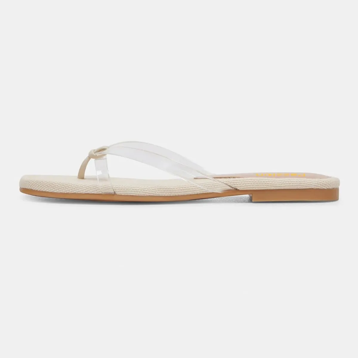 Pazzion Women Square Open Toe Flats Sandals Slip On Backless Flip Flops Dressy Beach Daily Slides Shoes Size 4-16 US