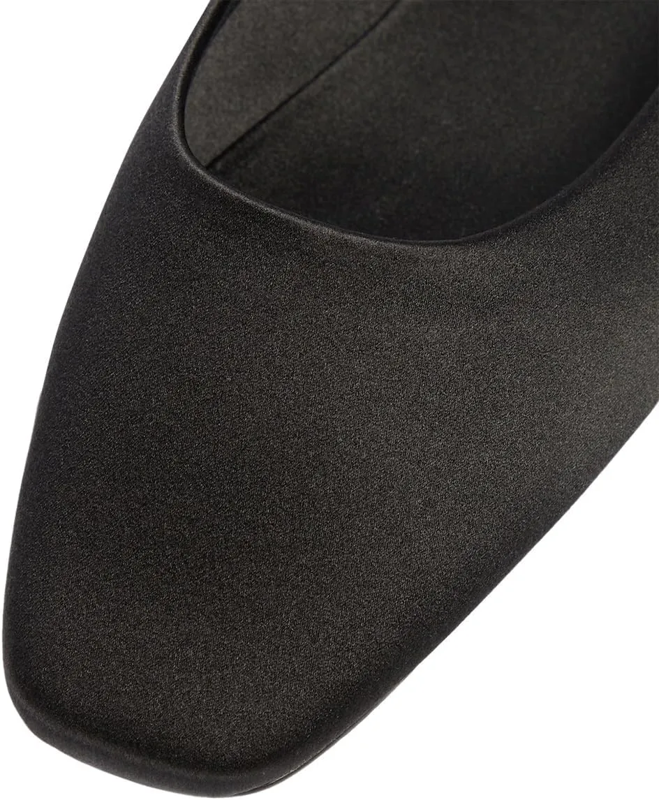 Pazzion Women's Comfy Closed Square Toe Flats Mules Slip On Backless Clogs Slippers Dress Event Daily Shoes Size 4-16 US