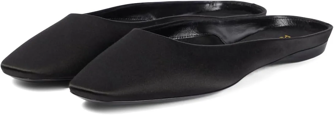 Pazzion Women's Comfy Closed Square Toe Flats Mules Slip On Backless Clogs Slippers Dress Event Daily Shoes Size 4-16 US