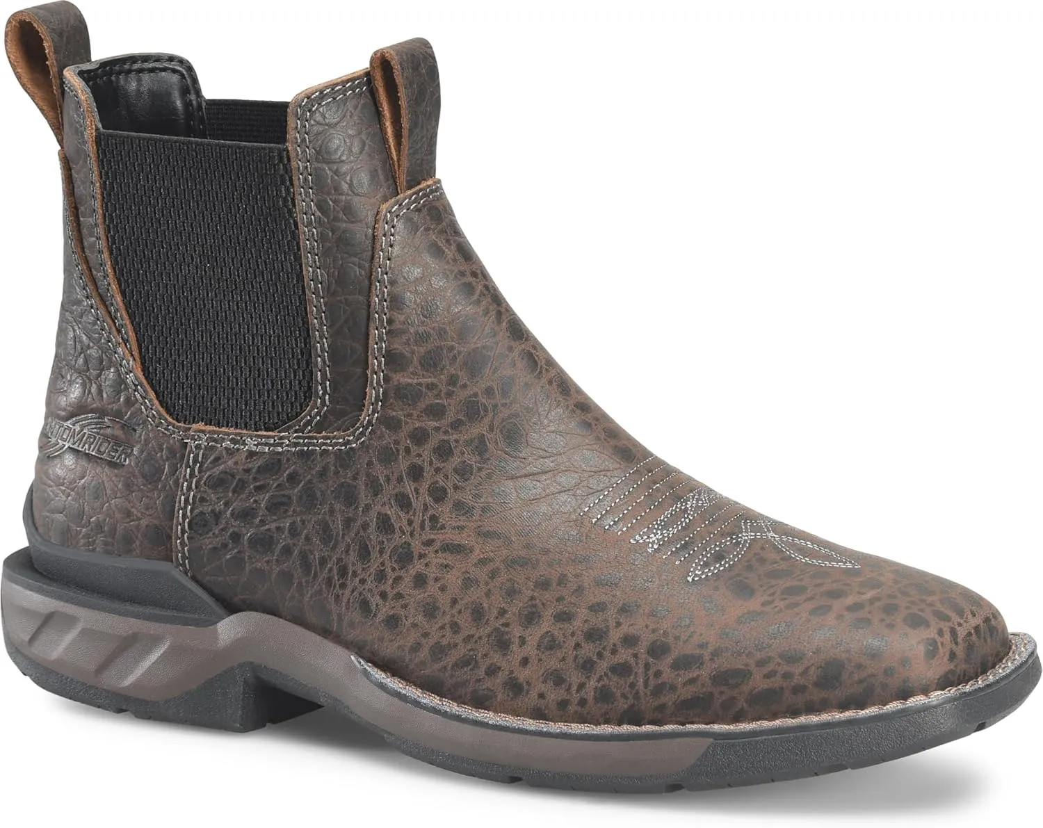 PHANTOM RIDER Crestone 6" Romeo Wide Square Toe Work Boots for Men with Carib Dusky Leather Upper, Oil- and Slip-Resistant Outsole, EH-Rated Work Boot