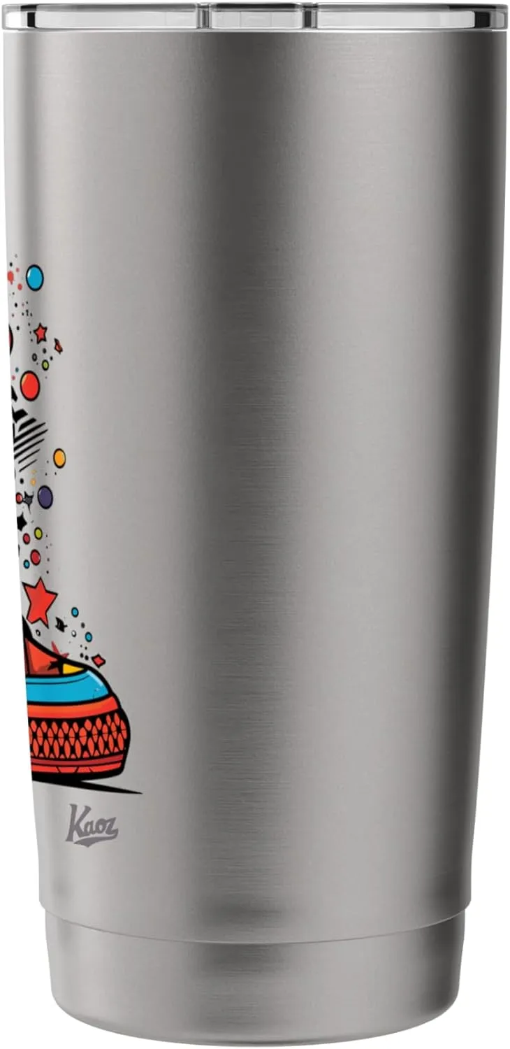 Pop art sneakers with hearts and stars Stainless Steel Insulated Tumbler