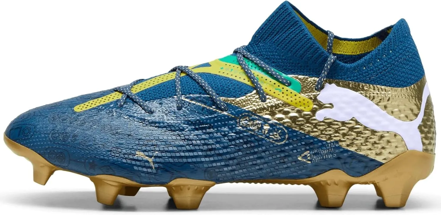 Puma - Mens Future 7 Ultimate Bna Fg/Ag Shoes, Color Sailing Blue/Marine Blue/Pelé Yellow/Grass, Size: 9 M US