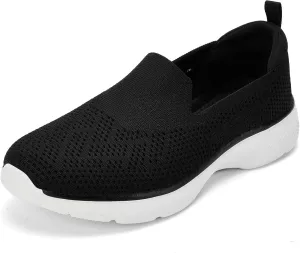 Puxowe Women's Slip-On Walking Tennis Shoes Low Top Comfortable Casual Travel Work Driving Sneaker