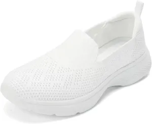 Puxowe Women's Slip-On Walking Tennis Shoes Low Top Comfortable Casual Travel Work Driving Sneaker