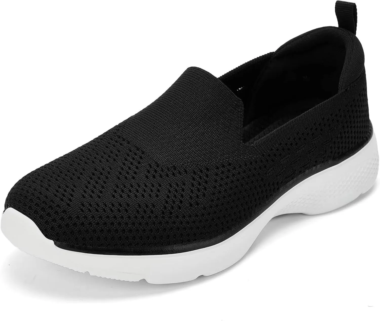 Puxowe Women's Slip-On Walking Tennis Shoes Low Top Comfortable Casual Travel Work Driving Sneaker