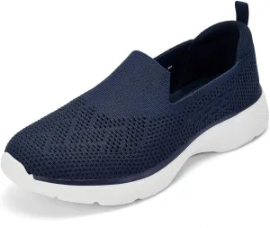 Puxowe Women's Slip-On Walking Tennis Shoes Low Top Comfortable Casual Travel Work Driving Sneaker