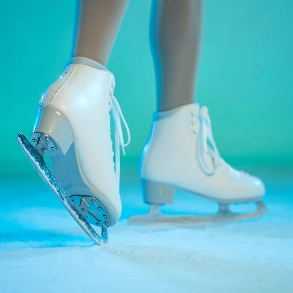 Riedell Topaz Junior Ice Skates - Competitive Figure Ice Skates with Stainless Steel Capri Blade