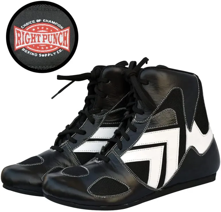 Rightpunch Breathable Professional Wrestling Shoes for Men, Women | Non-Slip Lightweight Boxing Shoes with Rubber Sole