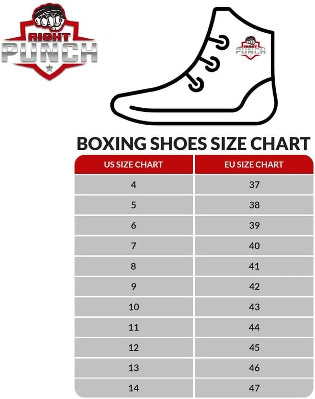 Rightpunch Breathable Professional Wrestling Shoes for Men, Women | Non-Slip Lightweight Boxing Shoes with Rubber Sole
