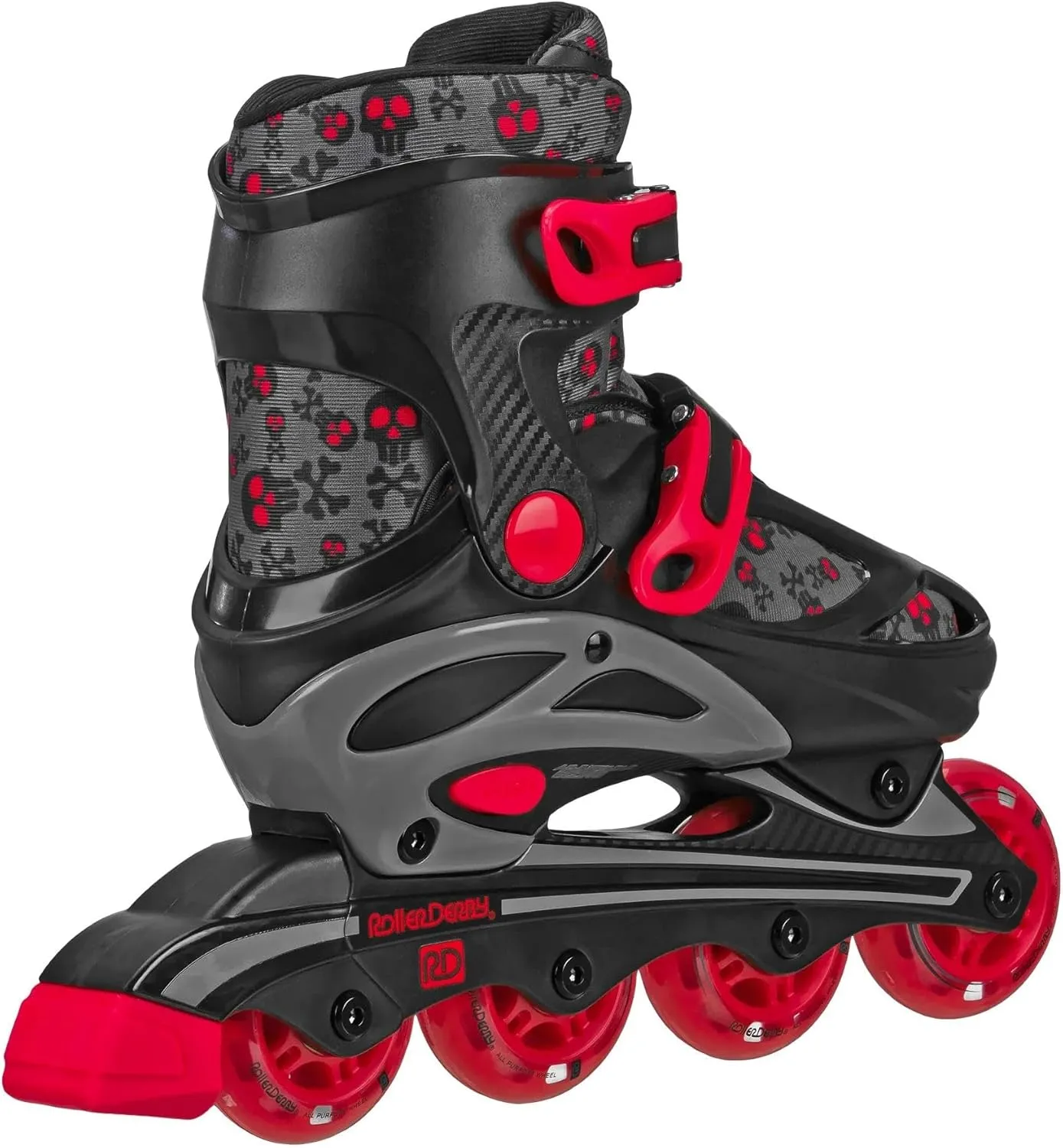 Roller Derby Falcon 2-in-1 Combo Quad and Inline Skates for Kids, Adjustable Sizing