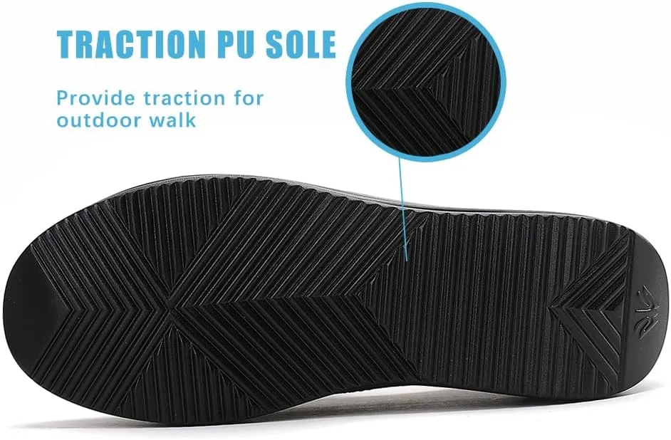 RUIDENG Loafers for Women Comfortable | Women's Walking Shoes Everyday Working | 2 Inch Rocker Bottom