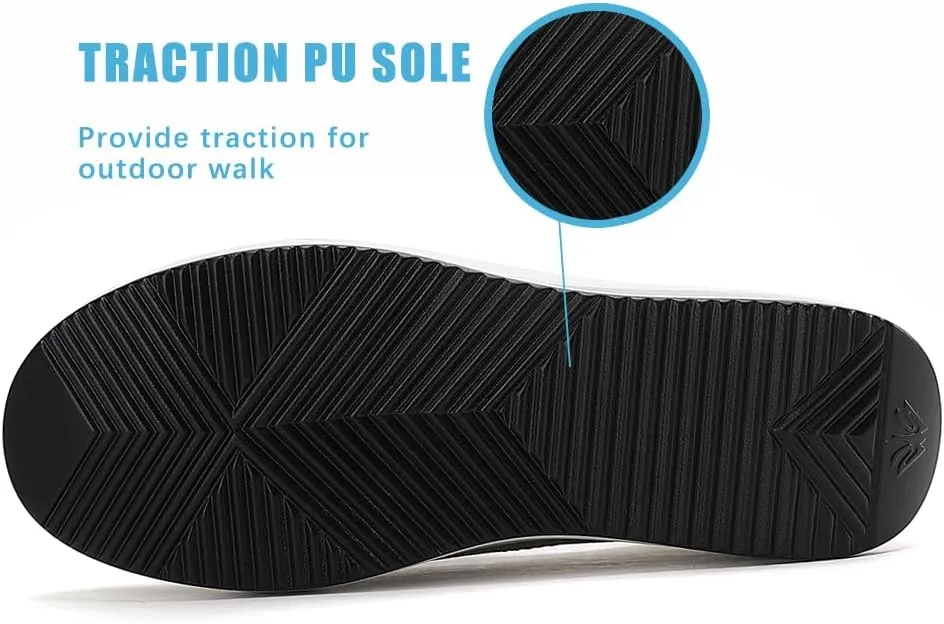 RUIDENG Loafers for Women Comfortable | Women's Walking Shoes Everyday Working | 2 Inch Rocker Bottom