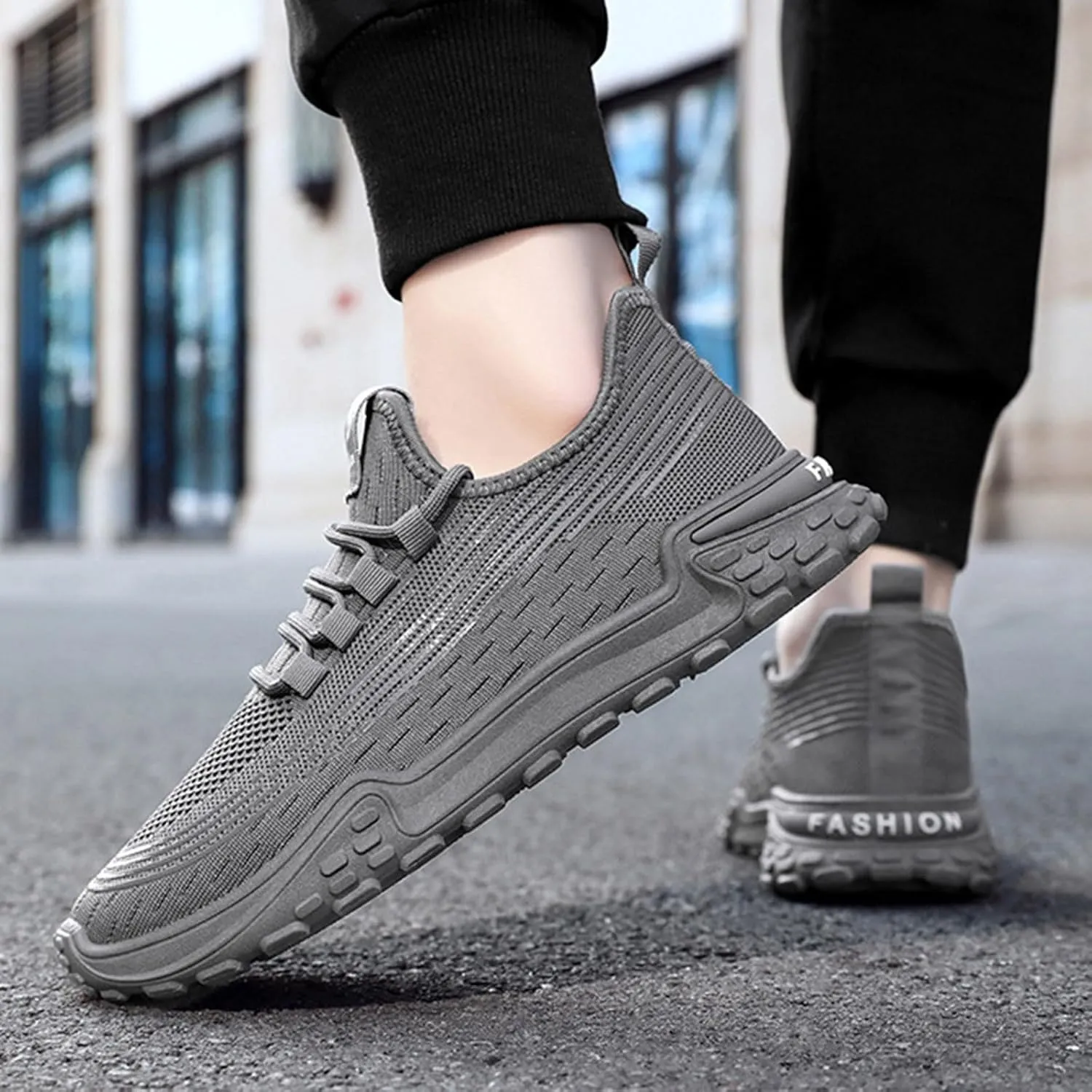 Running Shoes for Men Casual Fashion Simple Versatile Office Solid Color Driving Mens Sneaker