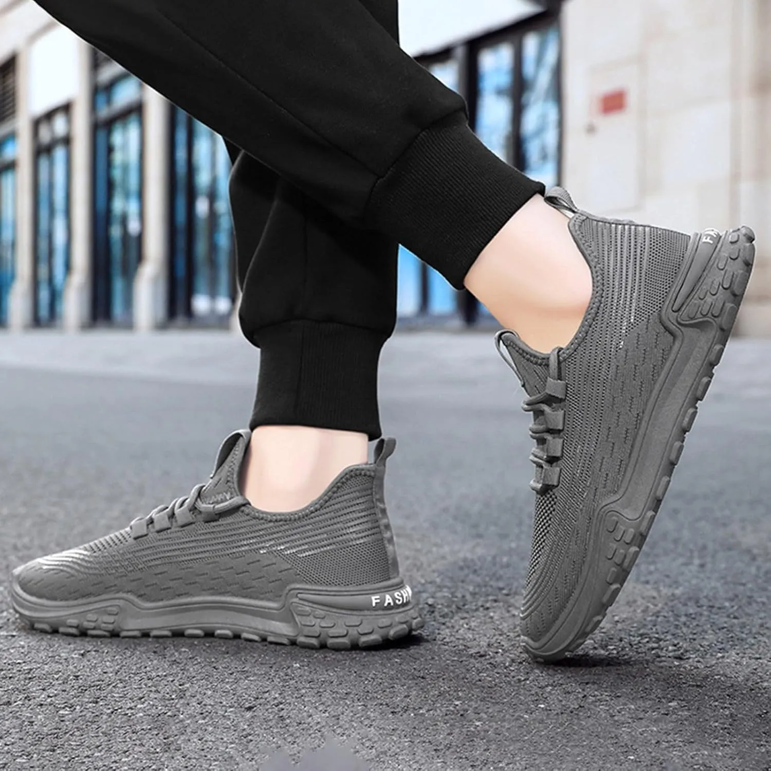 Running Shoes for Men Casual Fashion Simple Versatile Office Solid Color Driving Mens Sneaker