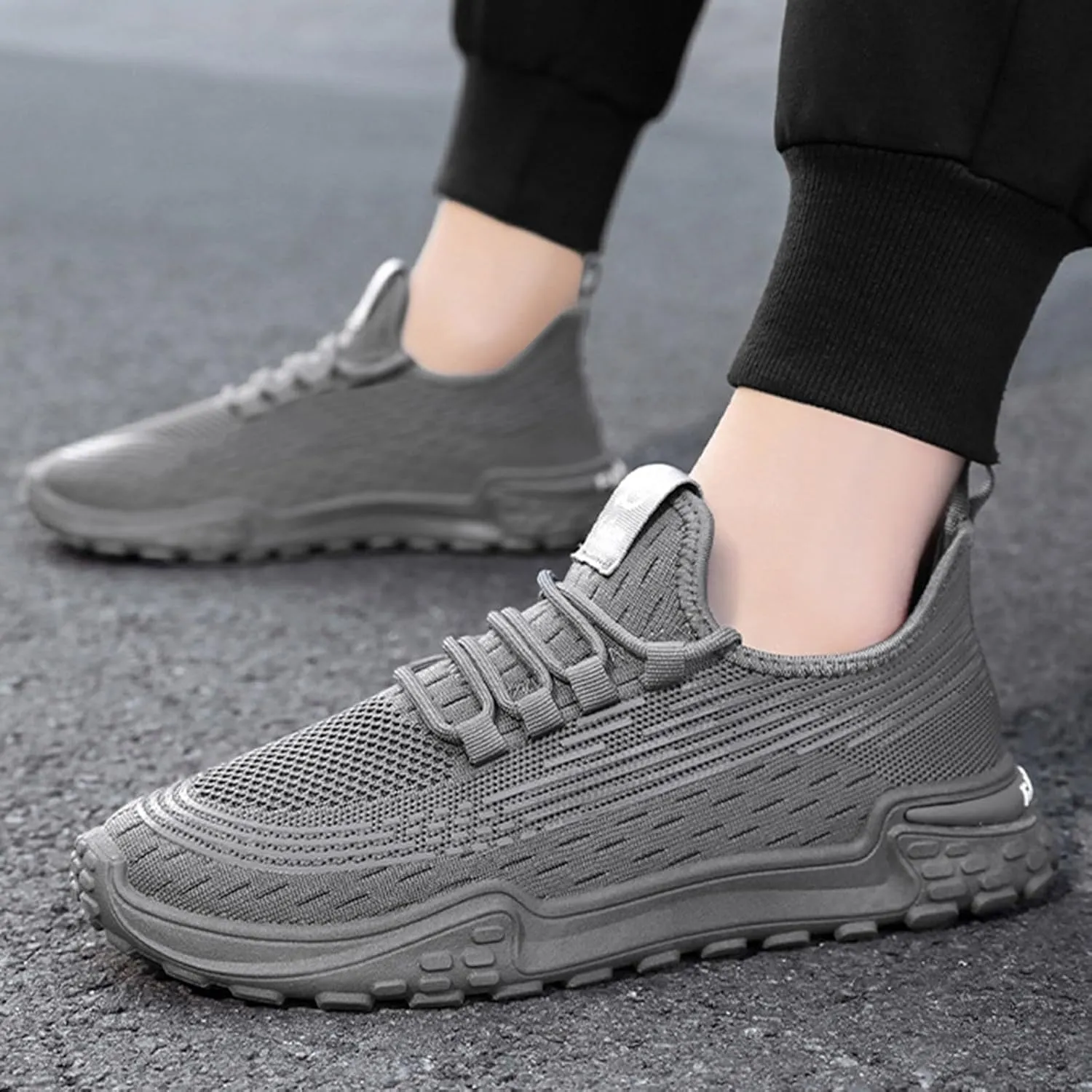 Running Shoes for Men Casual Fashion Simple Versatile Office Solid Color Driving Mens Sneaker