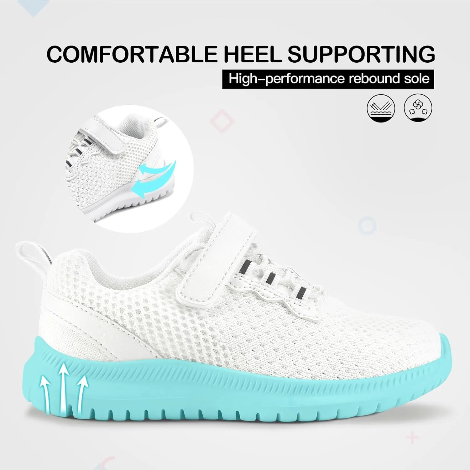 RUNSIDE Kids Shoes, Boys Girls Sneakers Lightweight Athletic Walking/Running Tennis Shoes(Toddler/Little Kid/Big Kid)