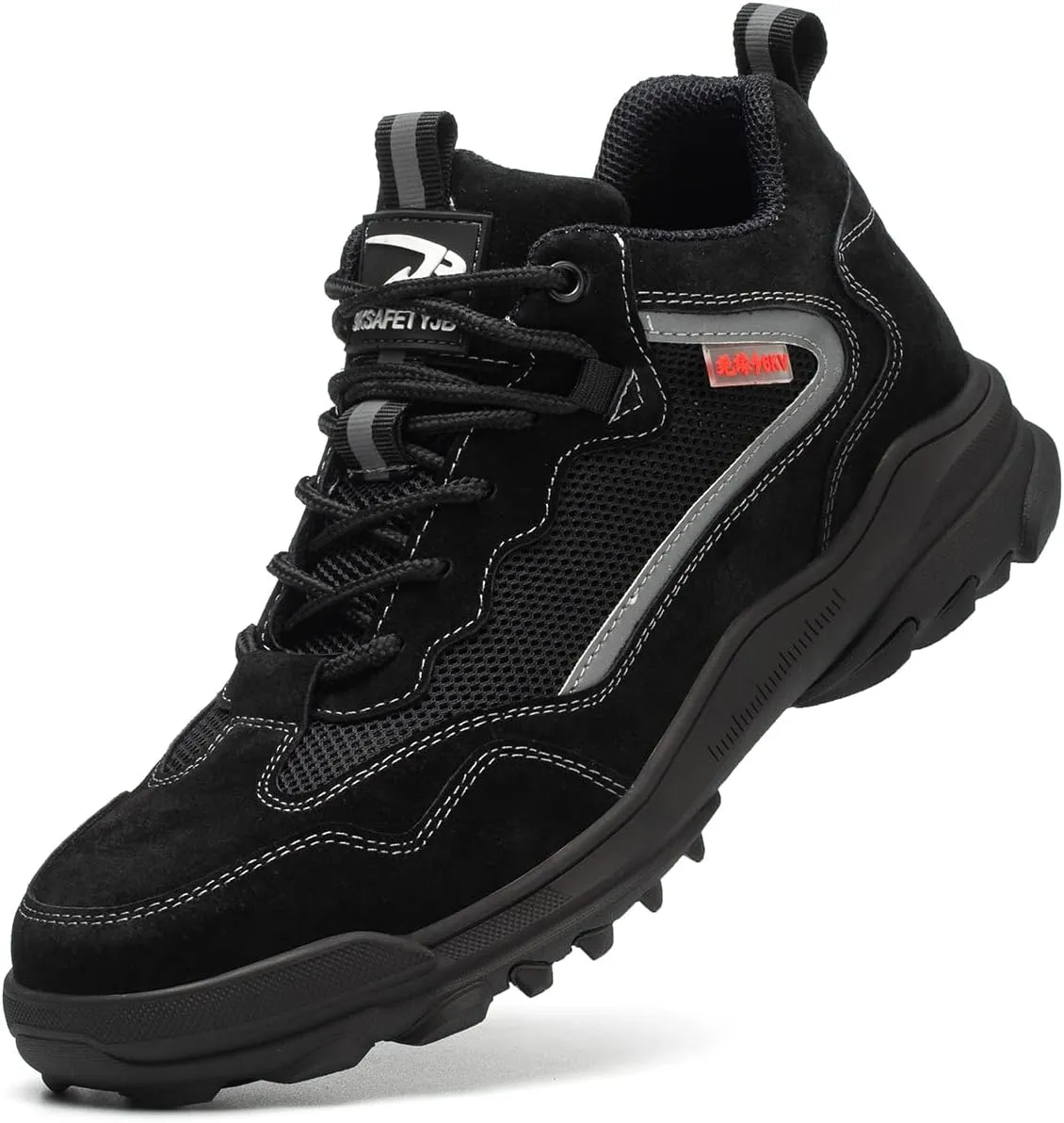 Safety Shoes for Men Plastic Toe 6KV Insulated Work Shoes Industrial Construction Puncture Proof Sneakers