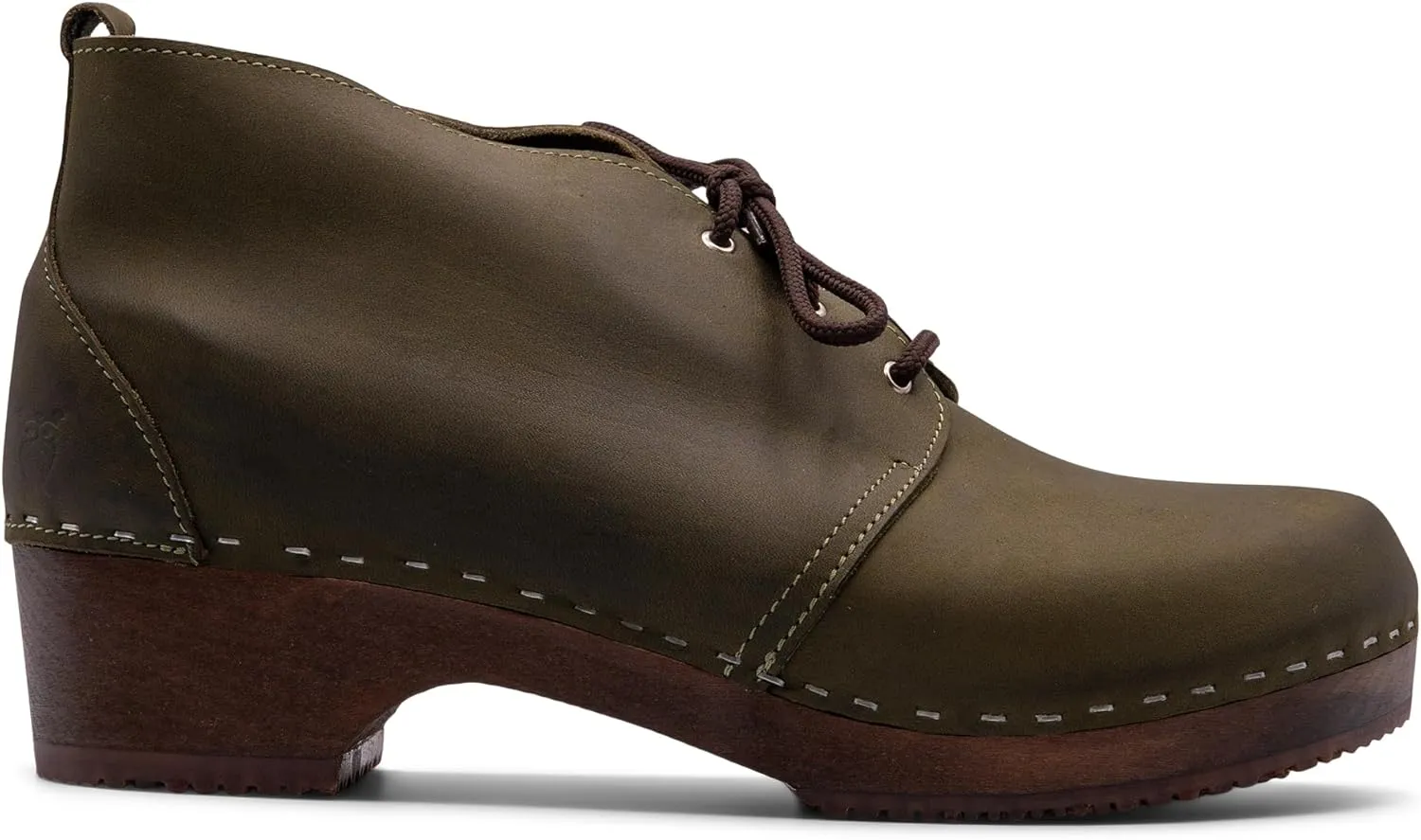 Sandgrens Handmade Swedish Wood Clogs for Men, Low Heel Boots | Chukka