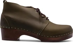 Sandgrens Handmade Swedish Wood Clogs for Men, Low Heel Boots | Chukka