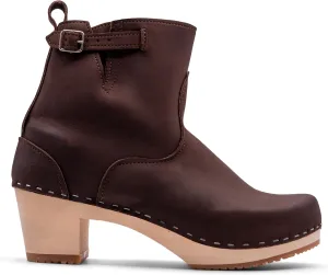 Sandgrens Handmade Swedish Wood Clogs for Women, High Heel Boots | New York High