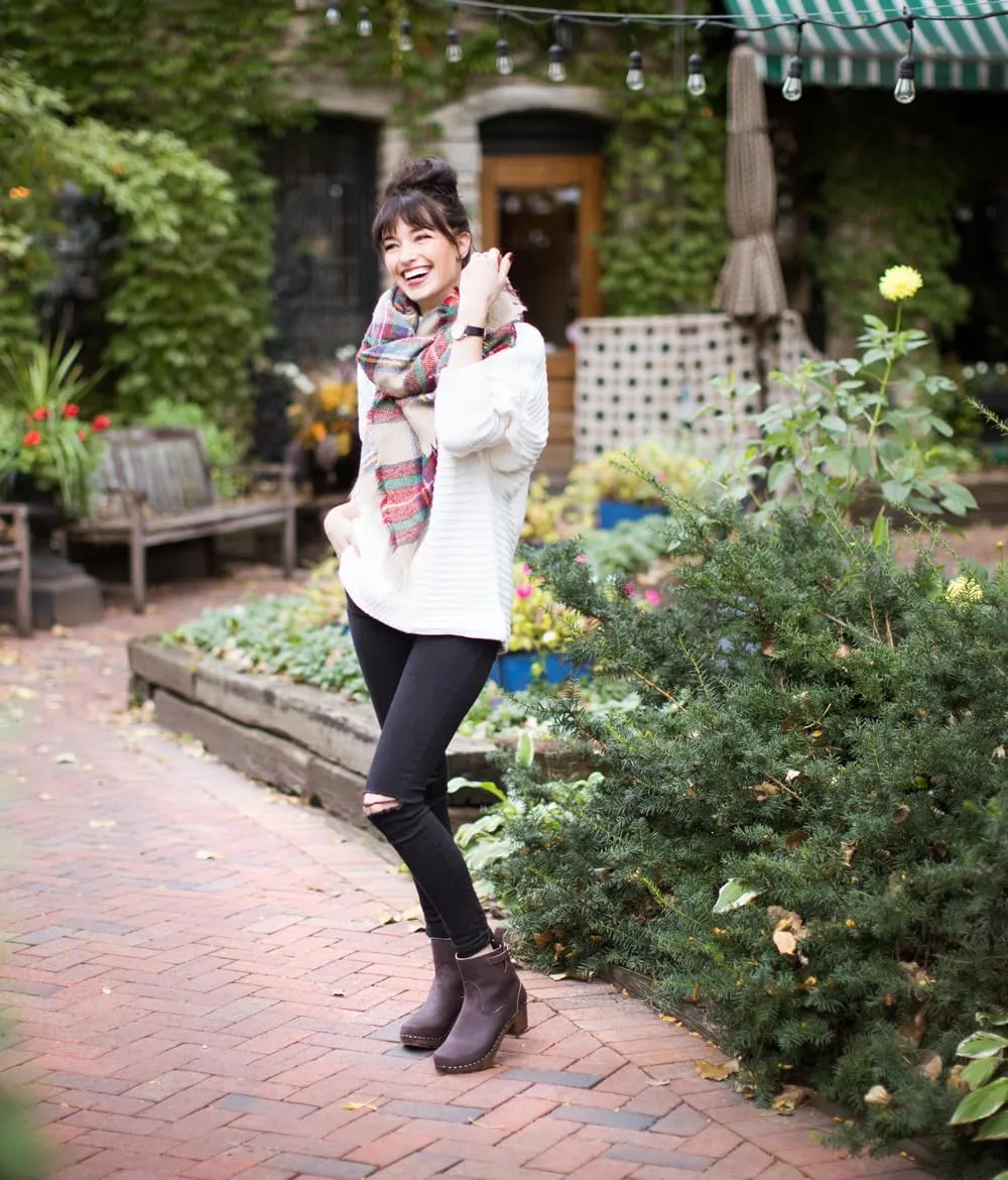 Sandgrens Handmade Swedish Wood Clogs for Women, High Heel Boots | New York High