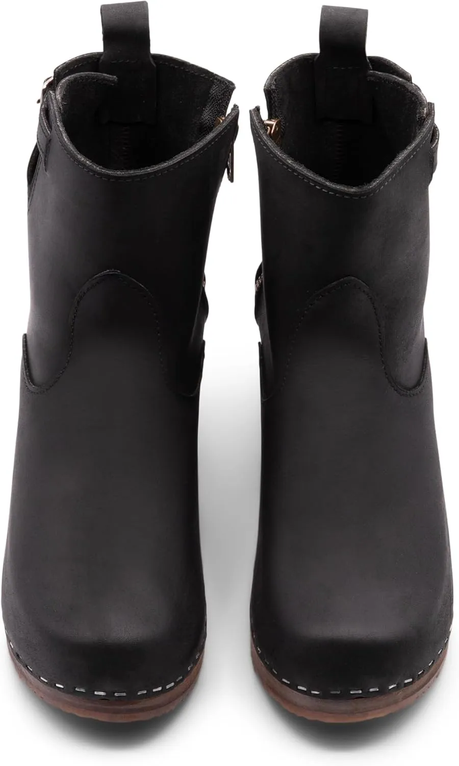 Sandgrens Handmade Swedish Wood Clogs for Women, High Heel Boots | New York High
