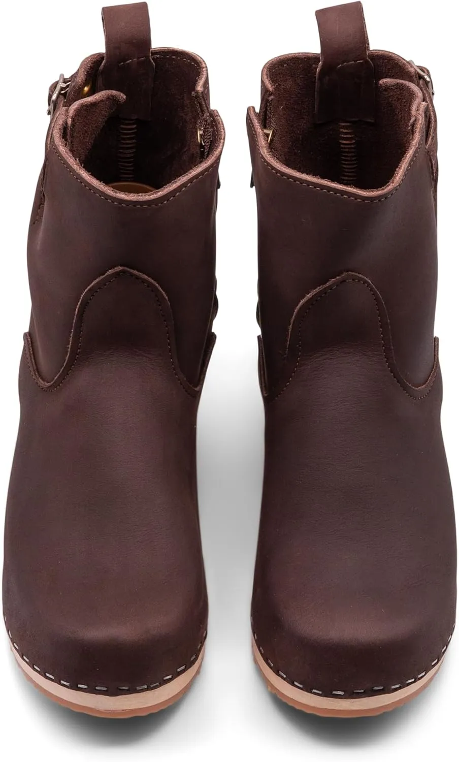 Sandgrens Handmade Swedish Wood Clogs for Women, High Heel Boots | New York High