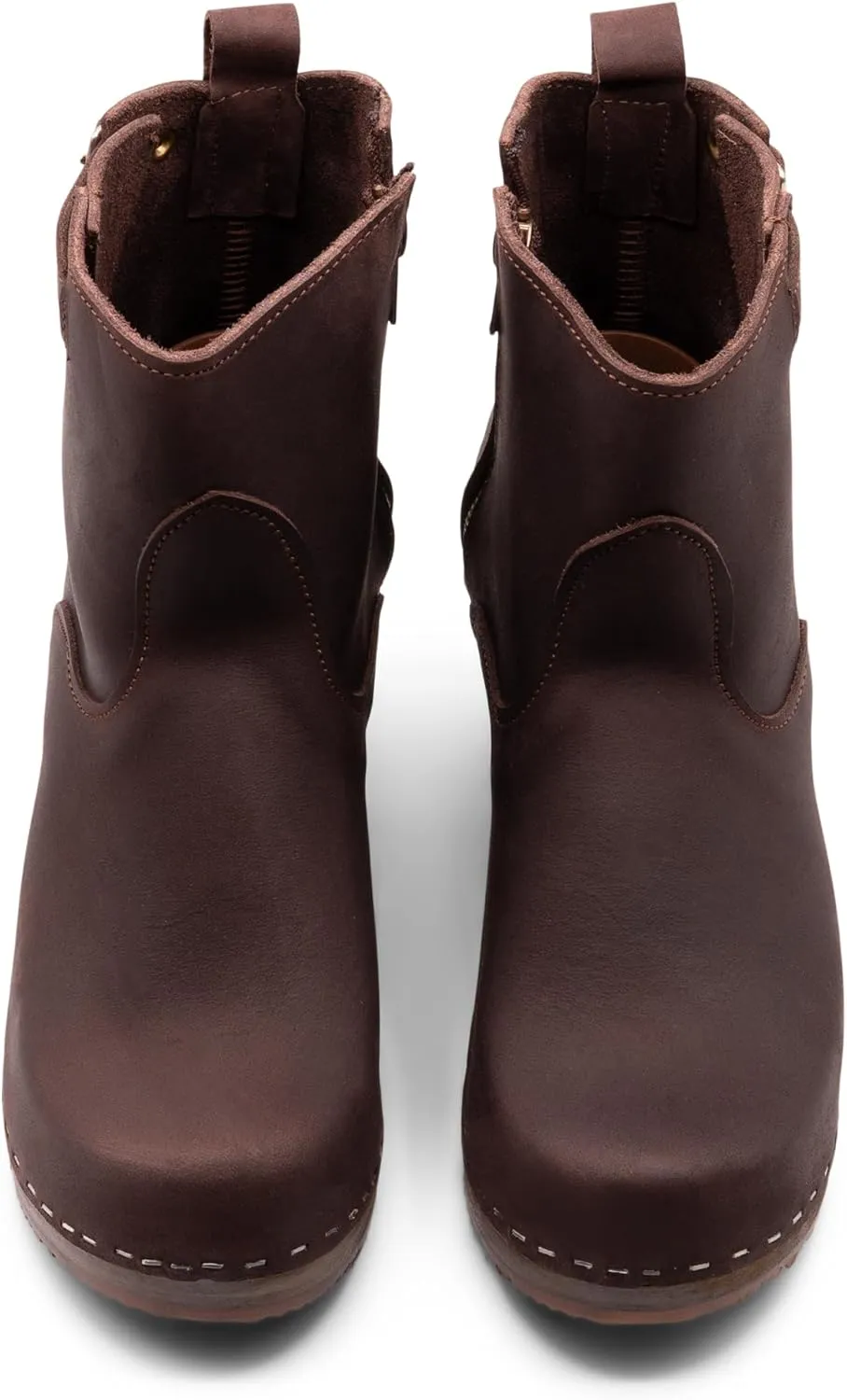 Sandgrens Handmade Swedish Wood Clogs for Women, High Heel Boots | New York High