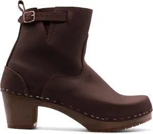 Sandgrens Handmade Swedish Wood Clogs for Women, High Heel Boots | New York High