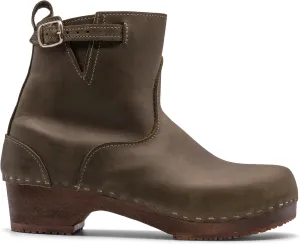 Sandgrens Handmade Swedish Wood Clogs for Women, Low Heel Boots | New York Low