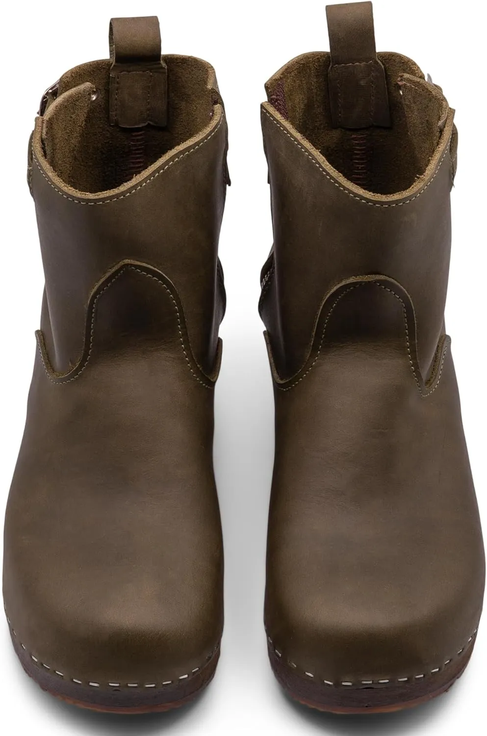 Sandgrens Handmade Swedish Wood Clogs for Women, Low Heel Boots | New York Low