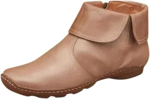 SBGMoSJ Ankle Boots Wedge Heel Ankle Boots Black Wedge Heel Booties Casual Shoes for Women Womens Ankle Boots Wedge Brown Comfortable Wide Fit Black Booties Women's Wide Width Cowboy Ankle Boots